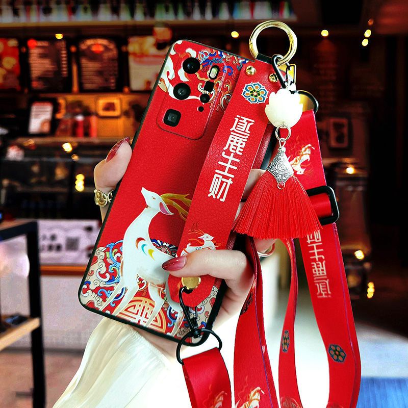 Phone Cases Red Deer - Красный, фиолетовый кожаный чехол для телефона