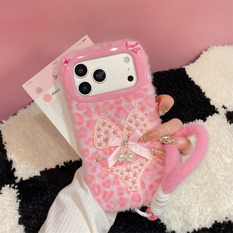 Phone Cases Leopard Print - Роскошный плюшевый чехол для телефона с