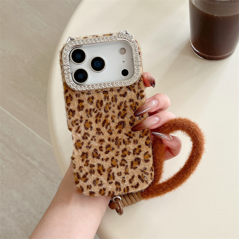 Phone Cases Leopard Print - Роскошный плюшевый чехол для телефона с