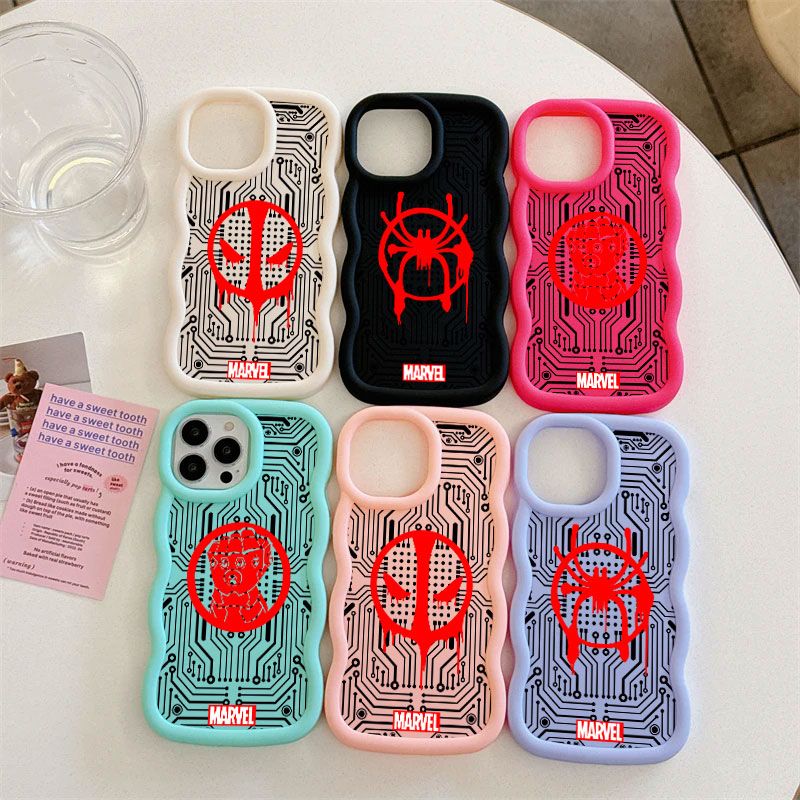 Phone Cases Men - Чехол для телефона Marvel Deadpool Spider-Man