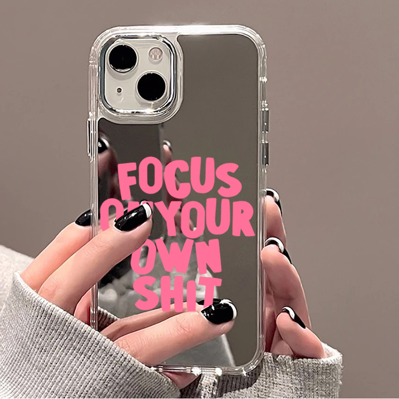 Phone Cases Trending - Модный чехол-зеркало с надписями и цветными