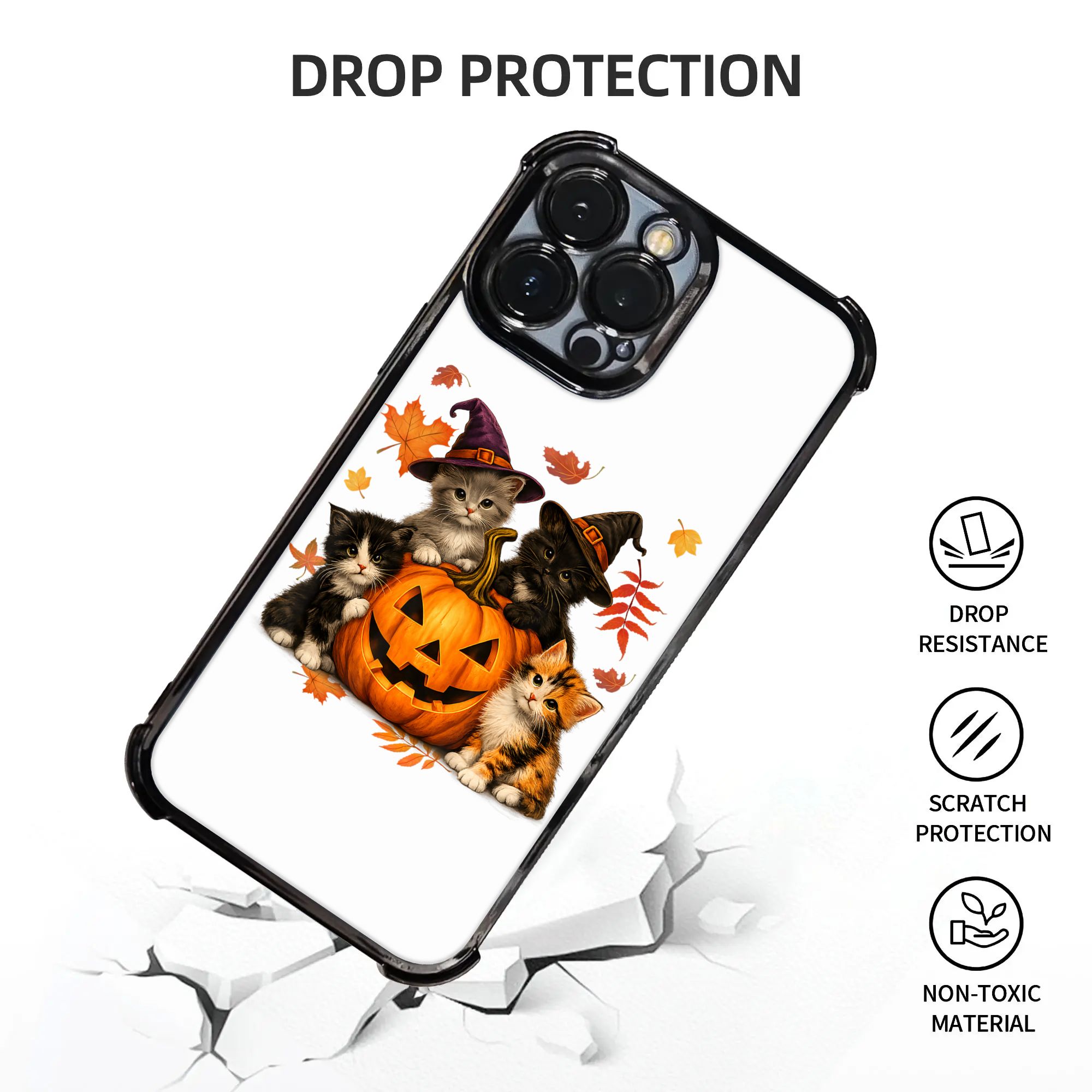 Хэллоуинские милые котики и ты – обзор и цена Phone Cases Men