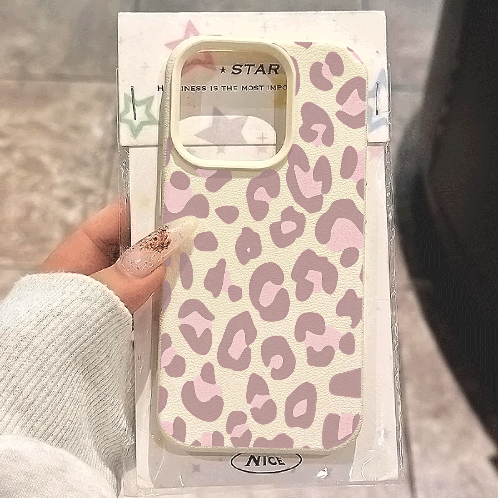 Пурпурный матовый силиконовый  – обзор и цена Phone Cases Leopard Print