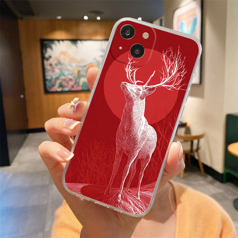Мягкий прозрачный чехол из ТПУ – обзор и цена Phone Cases Red Deer