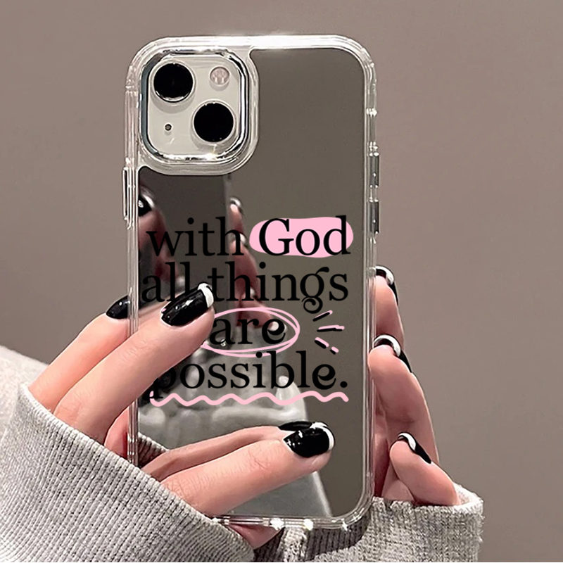 Модный чехол-зеркало с надпися – обзор и цена Phone Cases Trending
